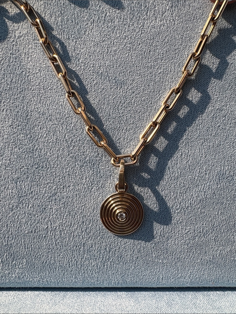 Adina Reyter | One of A Kind Groovy Round Diamond Geometric Hinged Charm Only